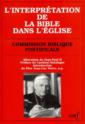 Livrenpoche : L'interprétation de la Bible dans l'église - Jean-Luc Vesco - Livre