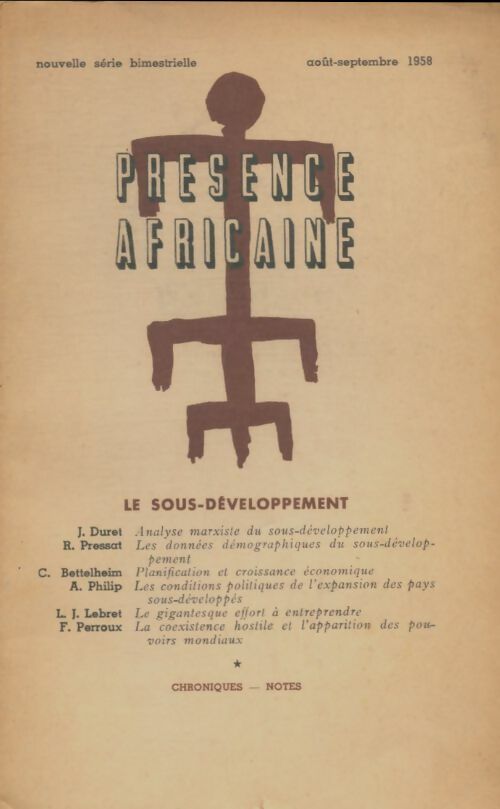 Livrenpoche : Présence africaine n°20 - Collectif - Livre