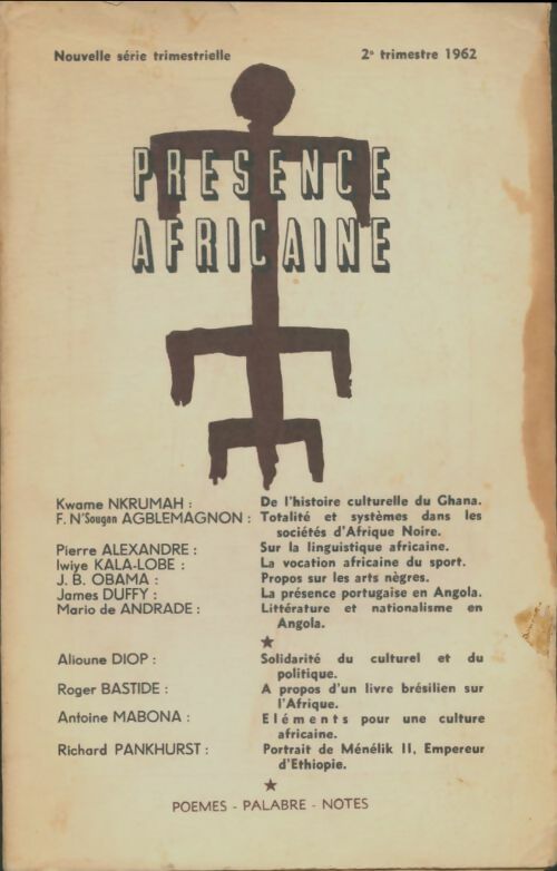 Livrenpoche : Présence africaine n°41 - Collectif - Livre
