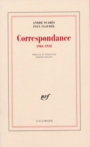 Livrenpoche : Correspondance : Claudel-Suares 1904-1938 - Paul Claudel - Livre