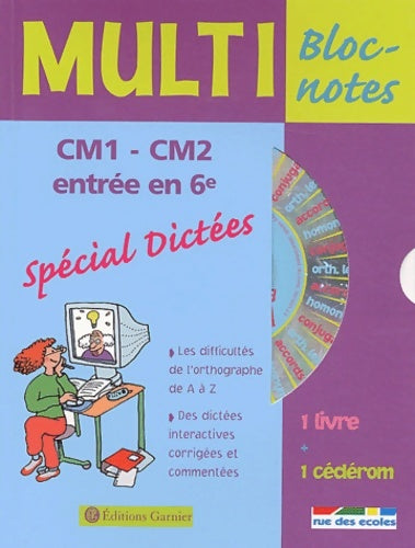 Livrenpoche : Multi Bloc-Notes : Dictées CM1-CM2 - Collectif - Livre