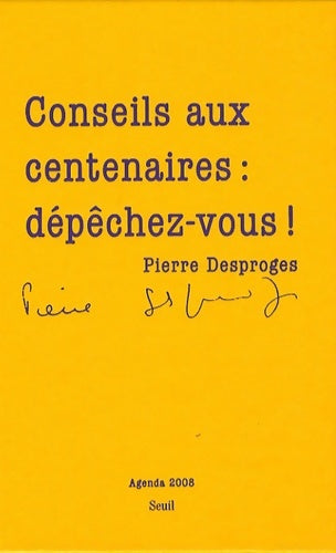 Livrenpoche : Agenda desproges 2008 - Pierre Desproges - Livre
