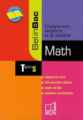 Livrenpoche : Math Terminale s - Jacques Barbier - Livre