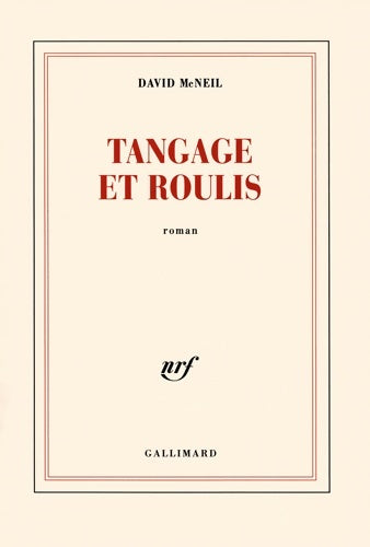 Livrenpoche : Tangage et roulis - David McNeil - Livre