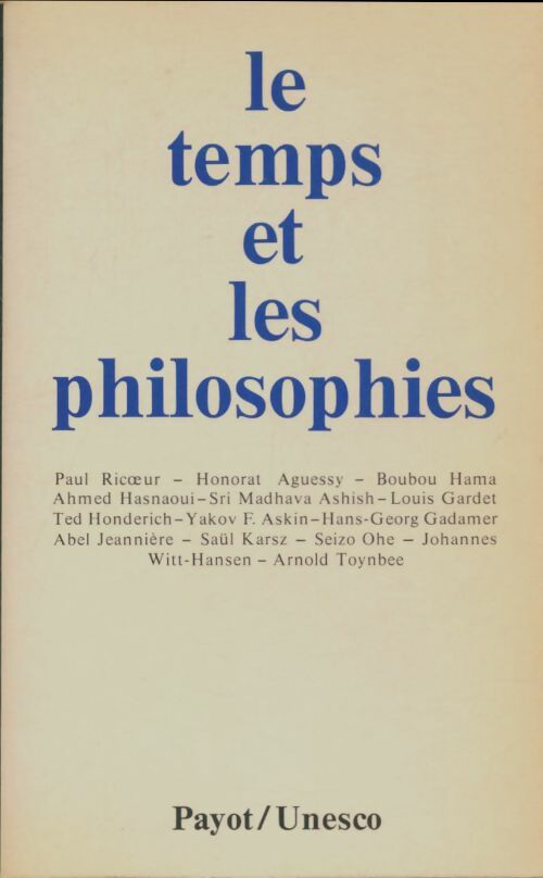 Livrenpoche : Le temps et les philosophies. - Collectif - Livre
