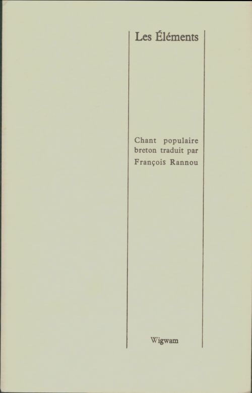 Livrenpoche : Les éléments : Chant populaire breton - Xxx - Livre