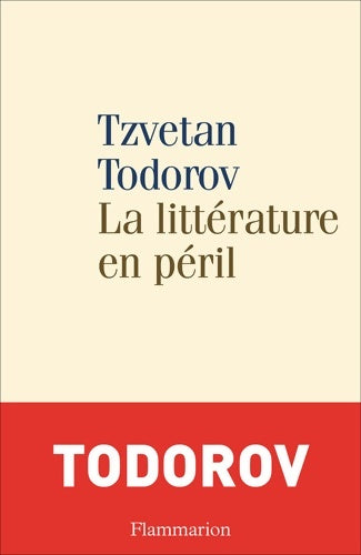Livrenpoche : La littérature en péril - Tzvetan Todorov - Livre