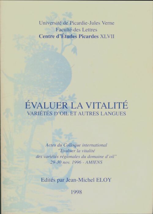 Livrenpoche : Évaluer la vitalité  - Jean-Michel Eloy - Livre