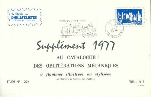 Livrenpoche : Supplément 1977 au catalogue des oblitérations mécaniques n° 224 - Collectif - Livre
