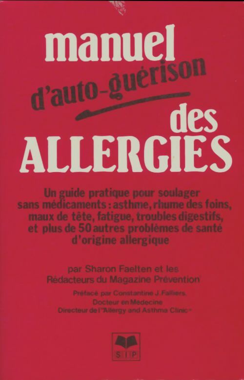Livrenpoche : Manuel d'auto-guérison des allergies - Sharon Faelten - Livre
