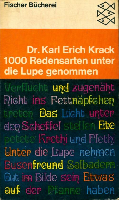 Livrenpoche : 1000 Redensarten unter die Lupe genommen - Karl Erich Krack - Livre
