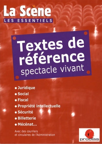 Livrenpoche : Textes de référence spectacle vivant - Nicolas Marc - Livre
