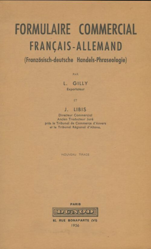 Livrenpoche : Formulaire commercial français-allemand - L. Gilly - Livre