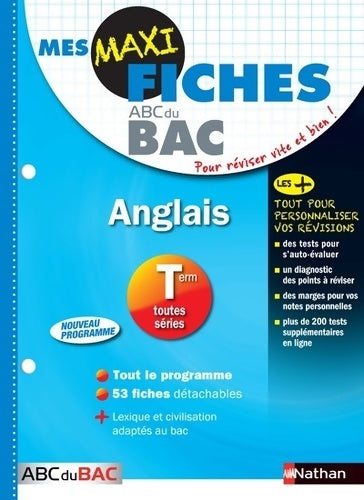 Livrenpoche : Mes MAXI Fiches Anglais Terminale Toutes séries - Roselyne Bouillot Vieira - Livre