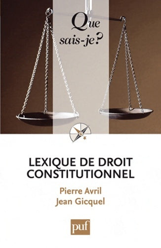 Livrenpoche : Lexique de droit constitutionnel - Pierre Avril - Livre