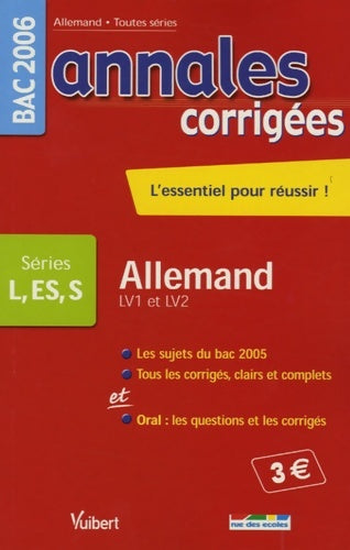 Livrenpoche : Allemand bac l s es (lv1 et LV2) - Jean-maurice Marvier - Livre