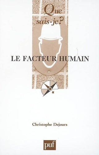 Livrenpoche : Le facteur humain - Christophe Dejours - Livre