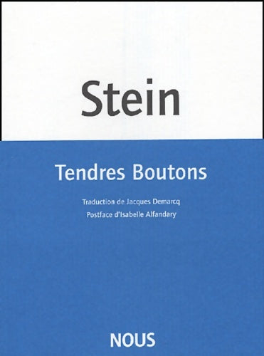 Livrenpoche : Tendres boutons - Gertrude Stein - Livre