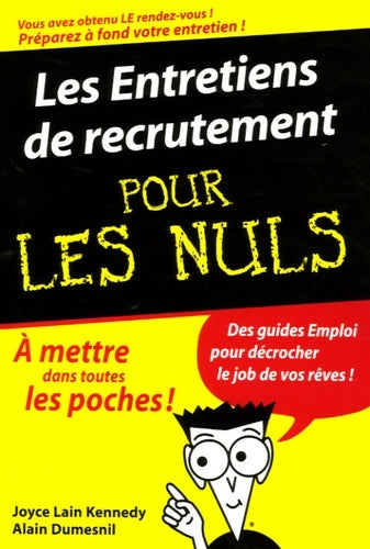 Livrenpoche : Entretiens recrut poche pr nul - Joyce Lain Kennedy - Livre