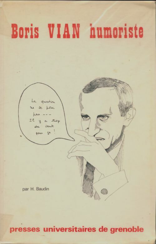 Livrenpoche : Boris Vian humoriste - H Baudin - Livre