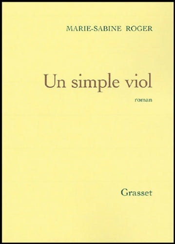 Livrenpoche : Un simple viol - Marie-Sabine Roger - Livre