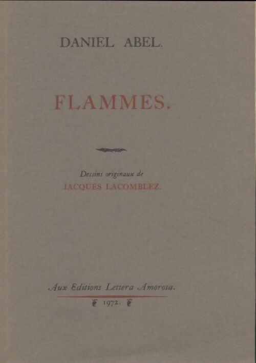 Livrenpoche : Flammes - Abel Daniel - Livre