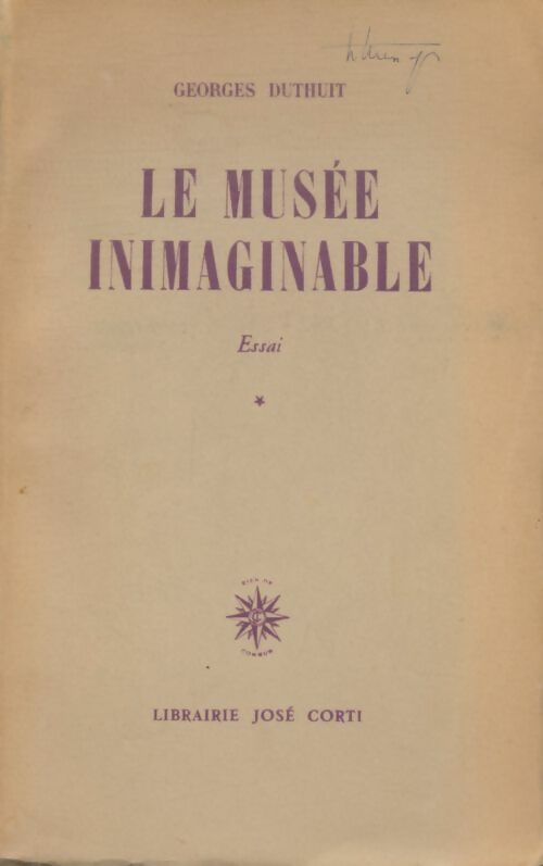 Livrenpoche : Le musée inimaginaire Tome I - Georges Duthuit - Livre