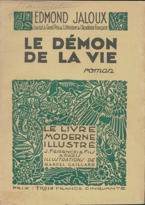 Livrenpoche : Le démon de la vie - Edmond Jaloux - Livre