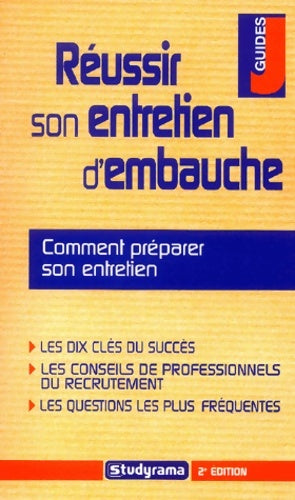 Livrenpoche : Réussir son entretien d'embauche - Daniel Escaffre - Livre