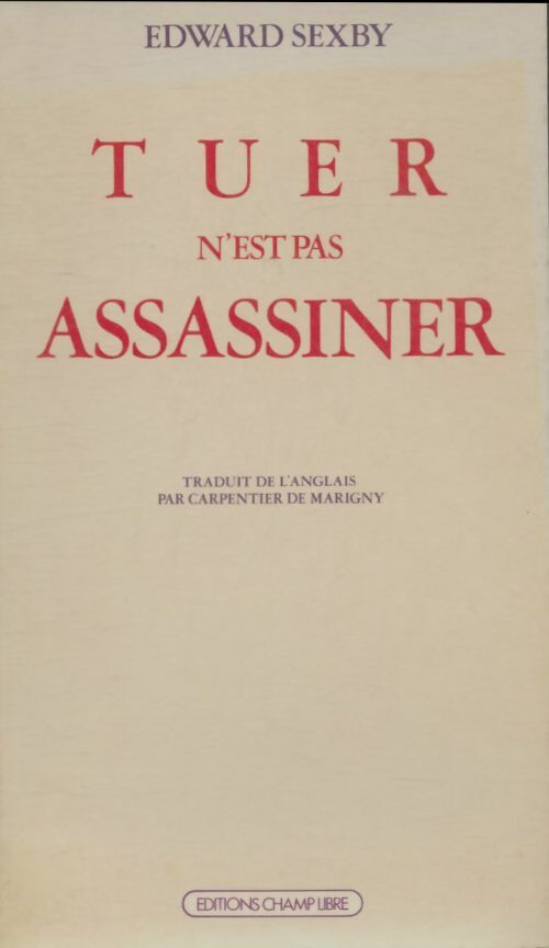 Livrenpoche : Tuer n'est pas assassiner - Edward Sexby - Livre