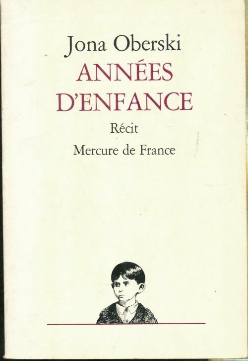Livrenpoche : Années d'enfance - Jona Oberski - Livre