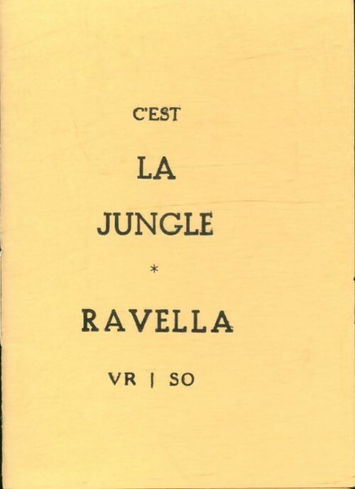 Livrenpoche : C'est la jungle - Patrick Ravella - Livre