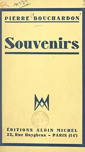 Livrenpoche : Souvenirs - Pierre Bouchardon - Livre