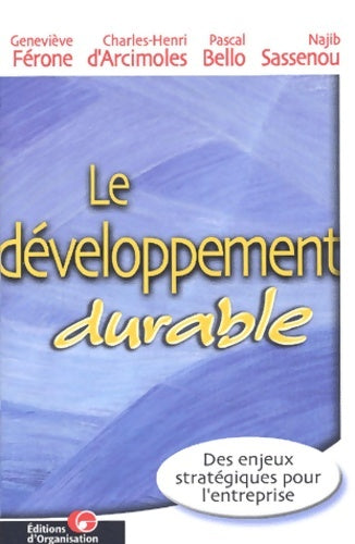 Livrenpoche : Le Développement durable - Geneviève Ferone - Livre