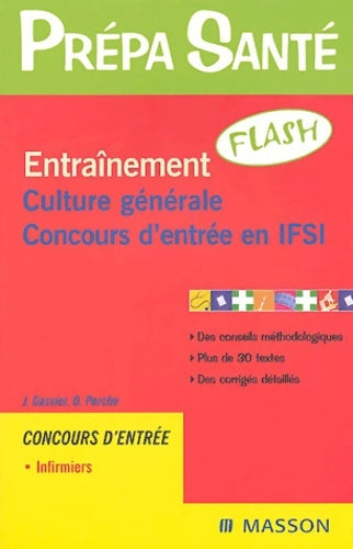 Livrenpoche : Entraînement flash culture générale concours d'entrée en IFSI - Jacqueline Gassier - Livre