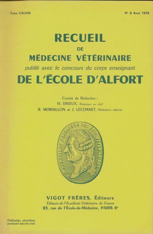 Livrenpoche : Recueil de médecine vétérinaire Tome CXLVIII n°8 - Collectif - Livre