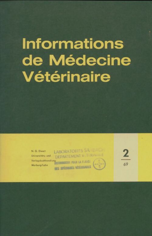 Informations de médecine vétérinaire n°2 - Collectif -  Bayer GF - Livre
