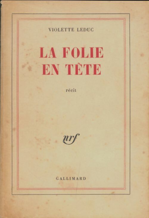 Livrenpoche : La folie en tête - Violette Leduc - Livre
