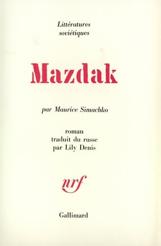 Livrenpoche : Mazdak - Maurice Simachko - Livre