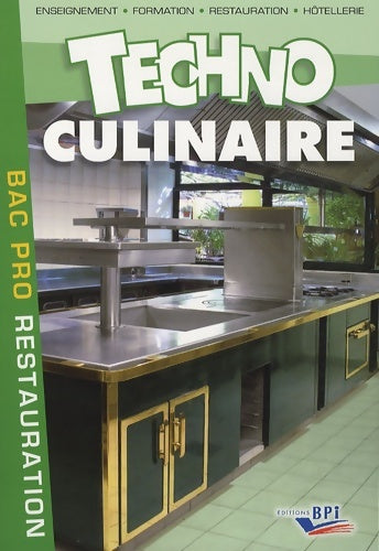 Livrenpoche : Techno culinaire Bac Pro - Robert Labat - Livre