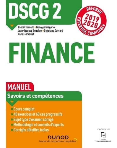 Livrenpoche : DSCG 2 Finance - Manuel - Réforme 2019-2020 : Réforme Expertise comptable 2019-2020 - Pascal Barneto - Livre
