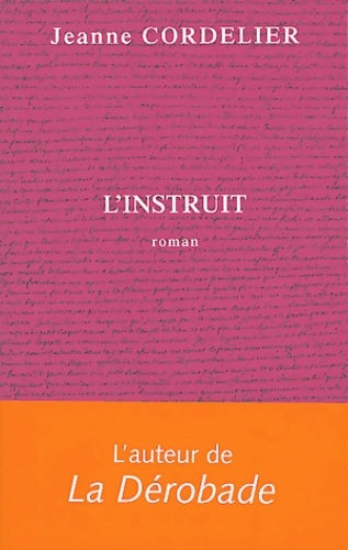 Livrenpoche : L'instruit - Jeanne Cordelier - Livre