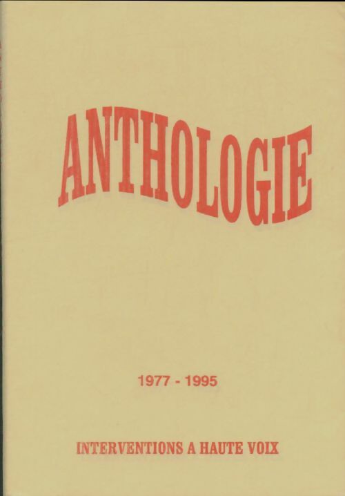 Livrenpoche : Anthologie 1977-1995  - Collectif - Livre