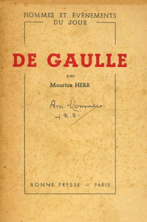 Livrenpoche : De Gaulle - Her Maurice. - Livre