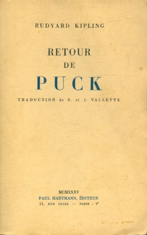 Livrenpoche : Retour de puck - Rudyard Kipling - Livre