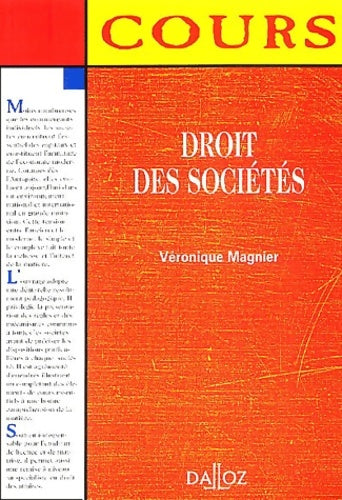 Livrenpoche : Droit des sociétés 1re édition - Collectif - Livre