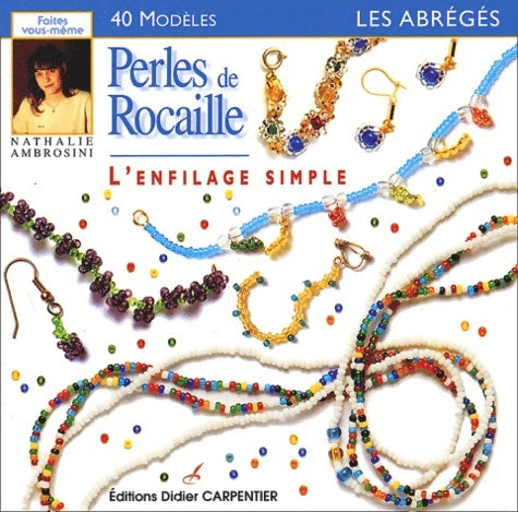 Livrenpoche : Perles de rocaille : L'enfilage simple - Nathalie Ambrosini - Livre