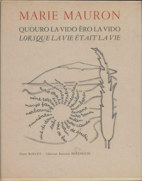Livrenpoche : Lorsque la vie était la vie - Marie Mauron - Livre
