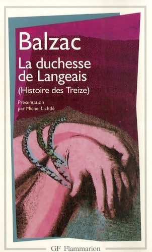 Livrenpoche : La duchesse de Langeais - Honoré De Balzac - Livre