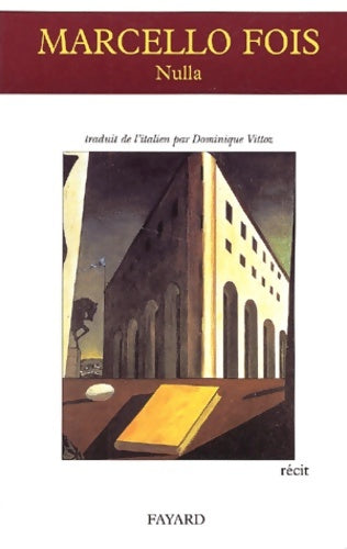 Livrenpoche : Nulla - Marcello Fois - Livre